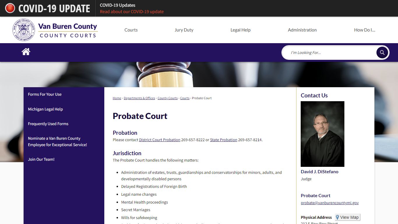 Probate Court | Van Buren County, MI